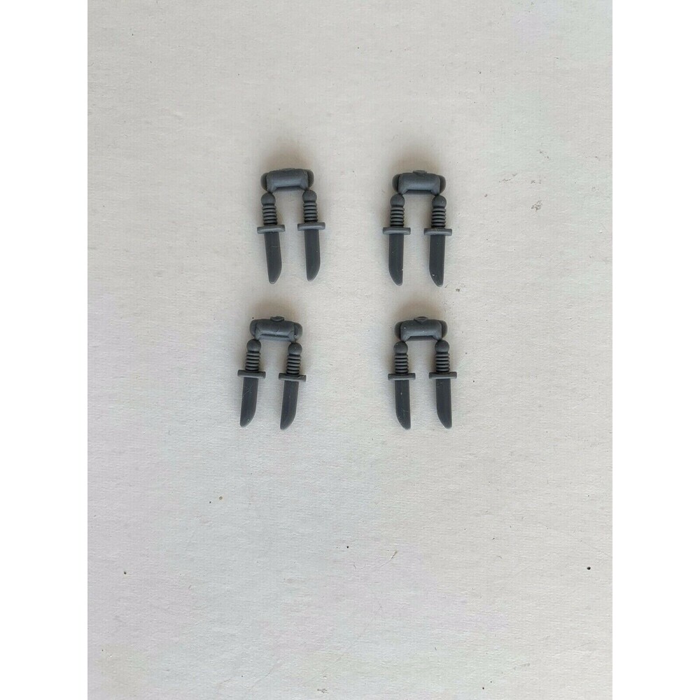 LEGO 8 X Dark Bluish Grey Dagger Weapon Kitchen Utensil RARE NEW